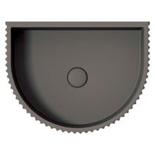 Valentina 465mm Arch Concrete Wall Hung Basin